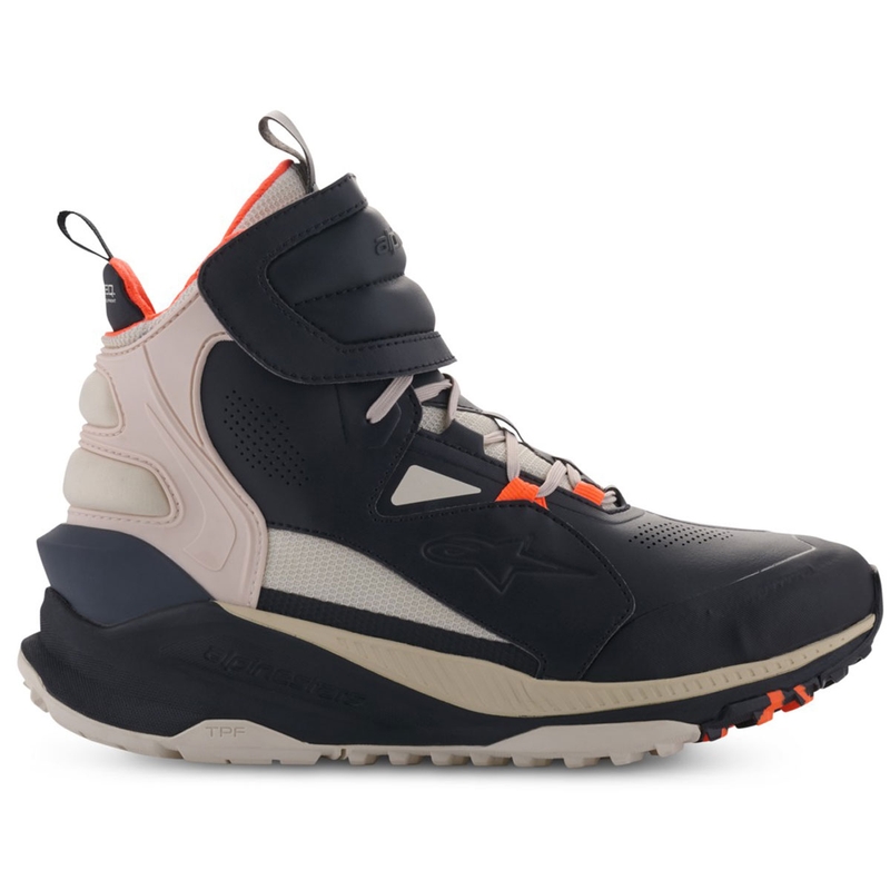 "Alpinestars Speedstreet" juodi-mandeliniai-oranžiniai motociklininko batai