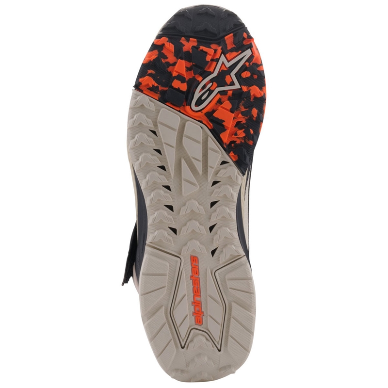 "Alpinestars Speedstreet" juodi-mandeliniai-oranžiniai motociklininko batai