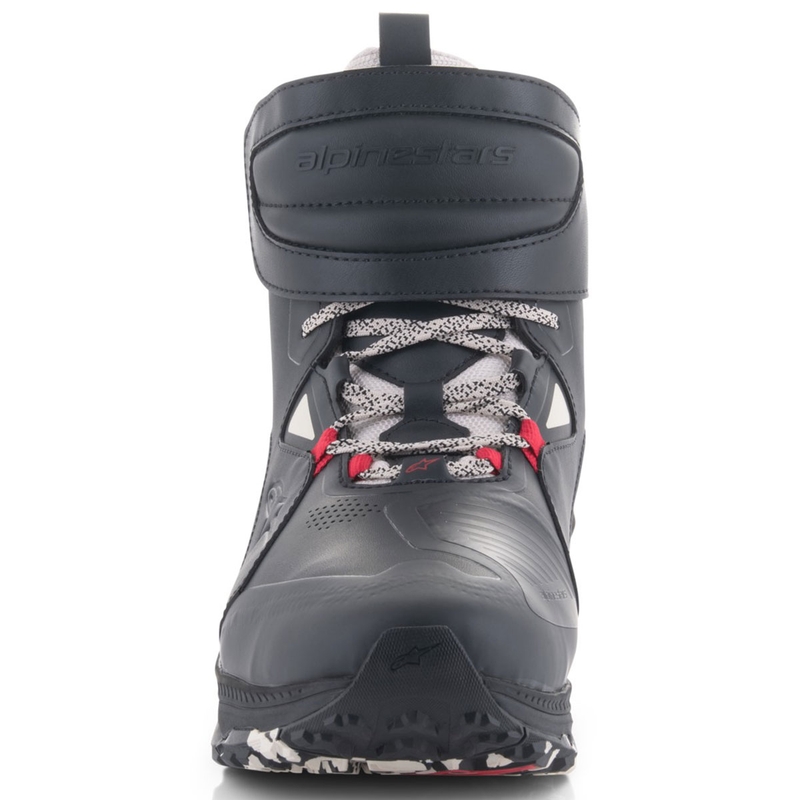 "Alpinestars Speedstreet" juodi smėlio spalvos raudoni motociklų batai
