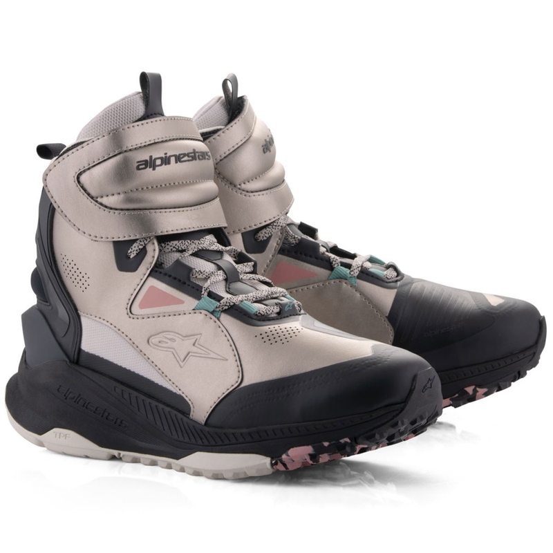 "Alpinestars Speedstreet" smėlio-koralinės-juodos-mėlynos spalvos motociklininko batai