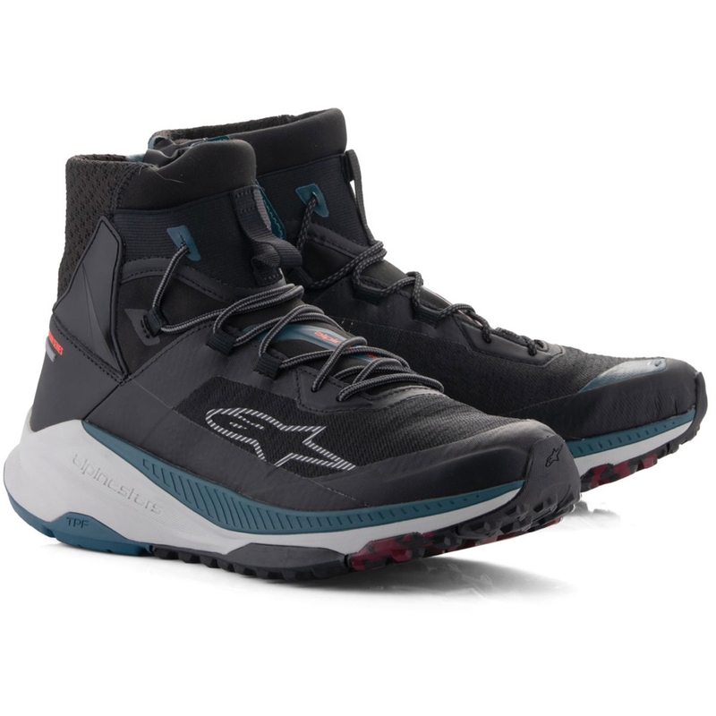 "Alpinestars Speedforce XR" juodai-mėlynai-žaliai-pilki motociklininko batai