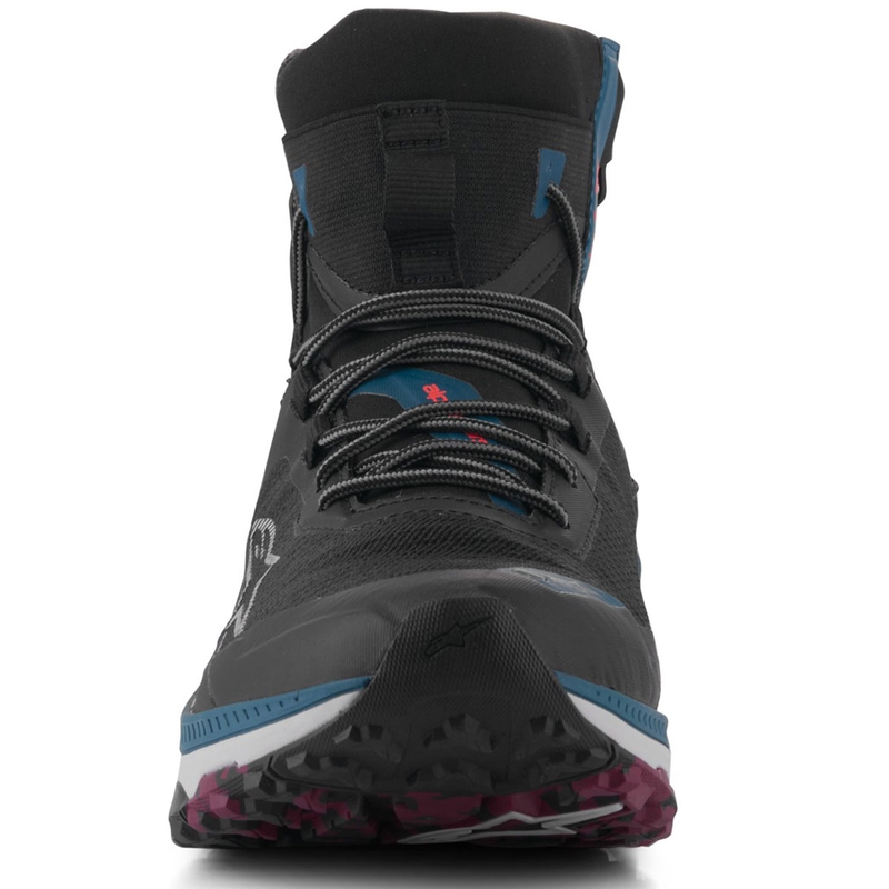 "Alpinestars Speedforce XR" juodai-mėlynai-žaliai-pilki motociklininko batai