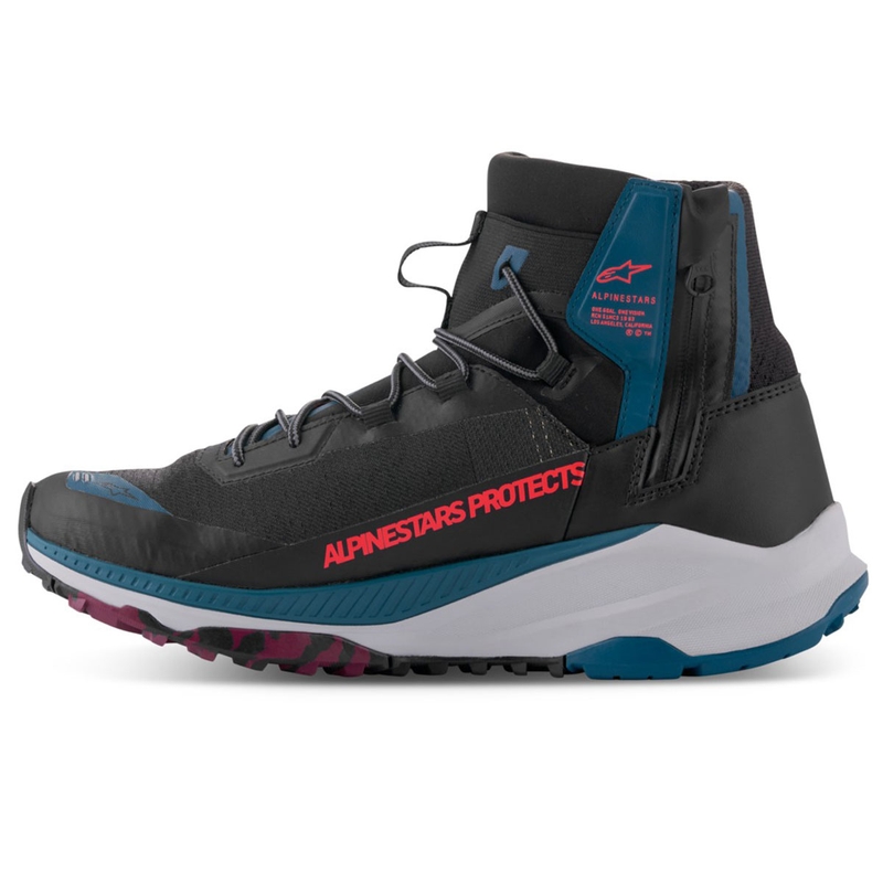 "Alpinestars Speedforce XR" juodai-mėlynai-žaliai-pilki motociklininko batai