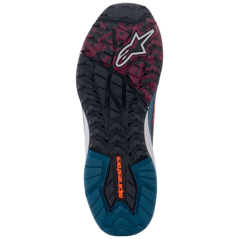 "Alpinestars Speedforce XR" juodai-mėlynai-žaliai-pilki motociklininko batai