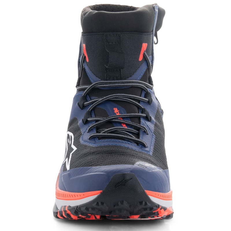 "Alpinestars Speedforce XR" mėlyna-juoda-fluo raudona-pilka motociklininko batai