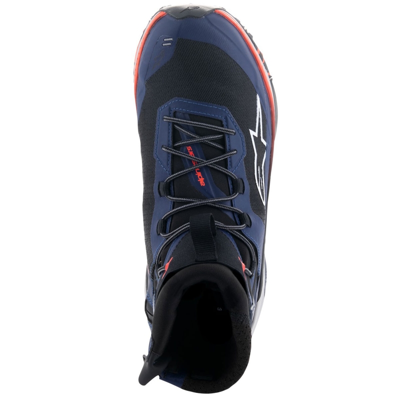 "Alpinestars Speedforce XR" mėlyna-juoda-fluo raudona-pilka motociklininko batai