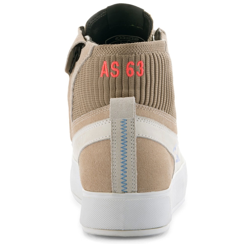 "Alpinestars Stella Stated Podium" moteriški motociklininko batai baltos ir šviesiai pilkos spalvos