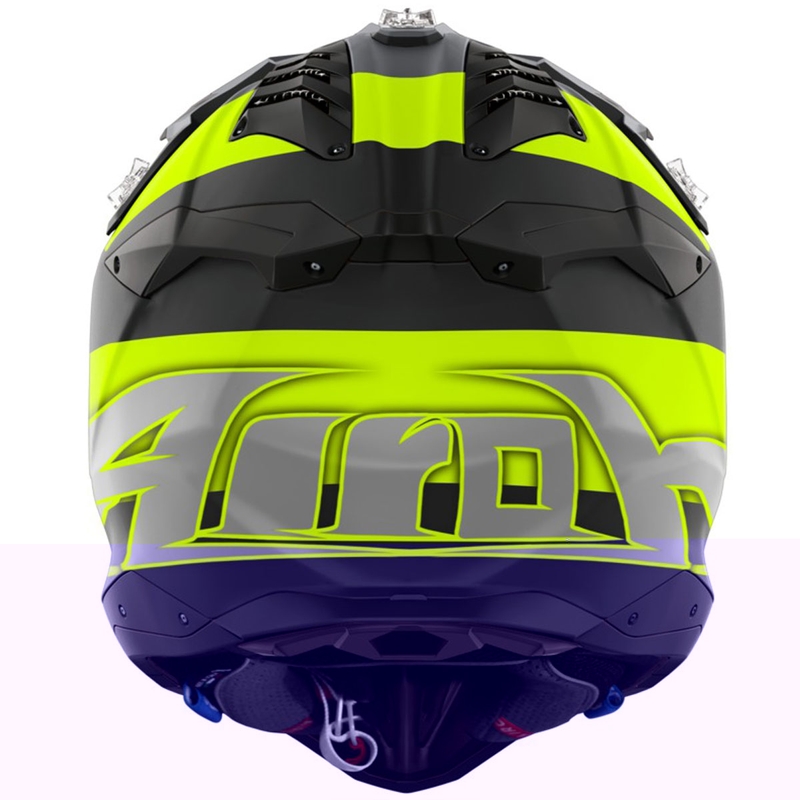 Motokroso šalmas Airoh Aviator 3 Monarch matinis geltonas