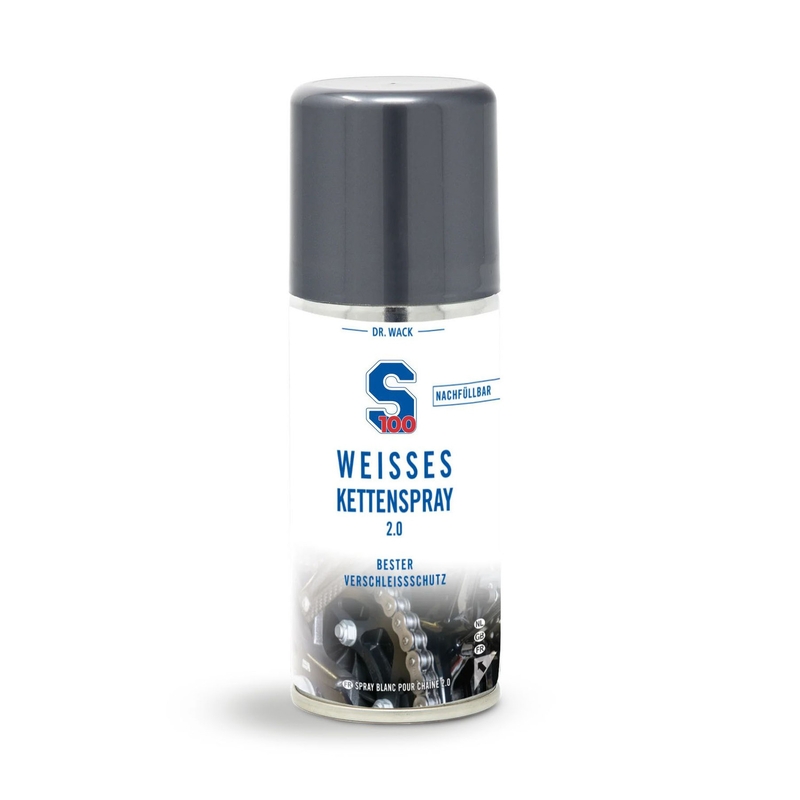Grandinės tepalas S100 - Baltasis grandinės purškiklis 2.0 100 ml