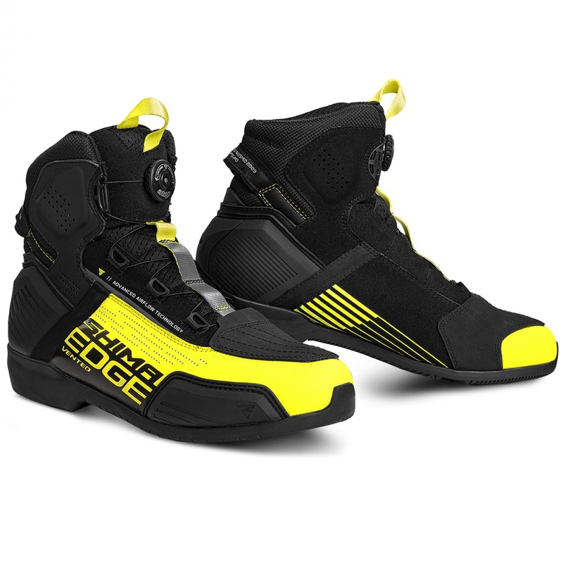 "Shima Edge Vent" juodai-fluo geltoni motociklininko batai