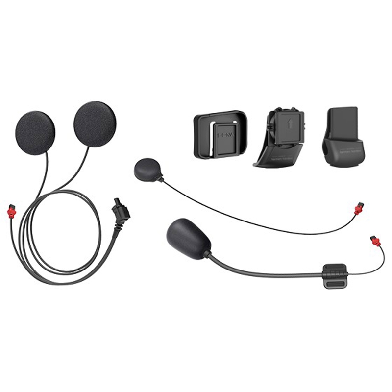 SENA 50C Sound by Harman Kardon ausinių + mikrofono tvirtinimas prie šalmo su priedais