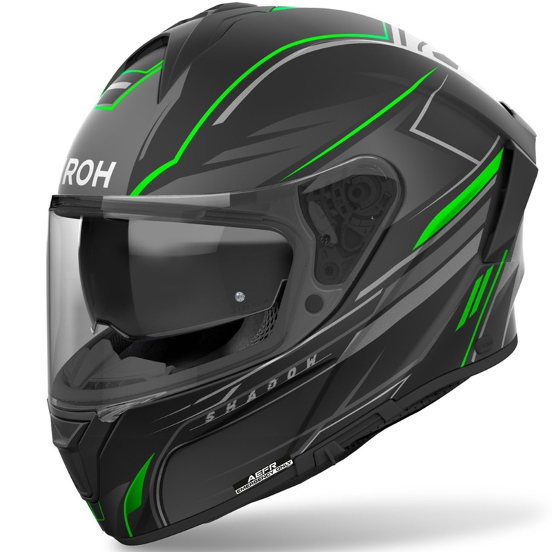 Integruotas motociklininko šalmas Airoh SPARK 2 Shadow matinis žalias