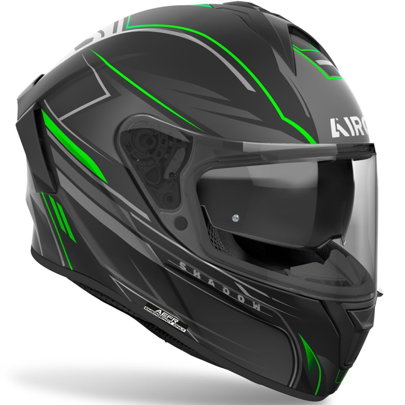 Integruotas motociklininko šalmas Airoh SPARK 2 Shadow matinis žalias