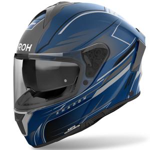 Integruotas motociklininko šalmas Airoh SPARK 2 Shadow matinės mėlynos spalvos