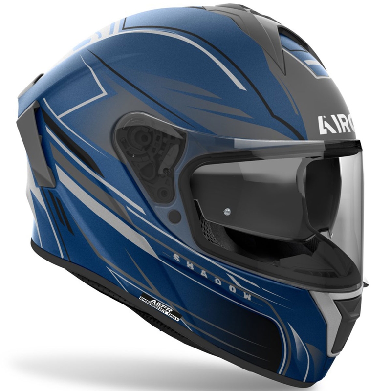 Integruotas motociklininko šalmas Airoh SPARK 2 Shadow matinės mėlynos spalvos