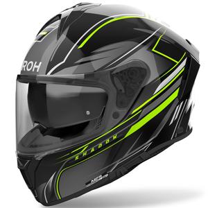Integruotas motociklininko šalmas Airoh SPARK 2 Shadow glossy yellow