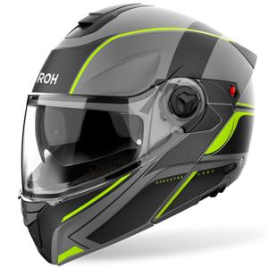 Atverčiamas šalmas "Airoh Specktre Leaf" matinis geltonas