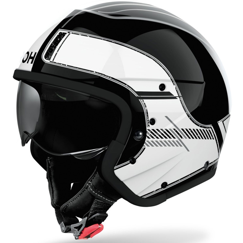 Modulinis motociklininko šalmas Airoh J110 Raster Gloss White