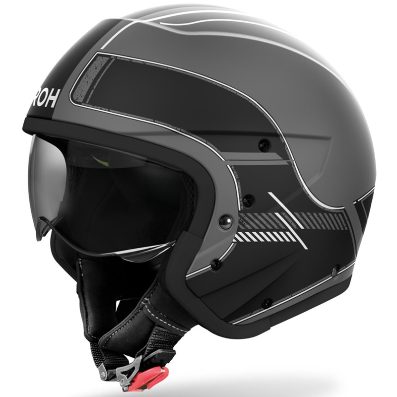 Modulinis motociklininko šalmas "Airoh J110 Raster Matte Black