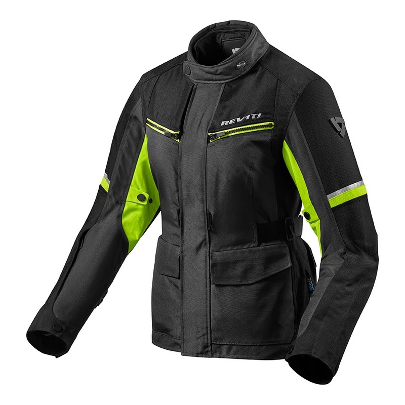 Moteriška Revit Outback 3 Black-Fluo Yellow motociklininko striukė išpardavimas