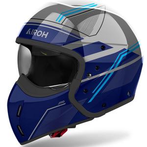 Modulinis motociklininko šalmas "Airoh J110 Slim Glossy Blue
