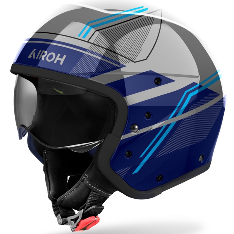 Modulinis motociklininko šalmas "Airoh J110 Slim Glossy Blue