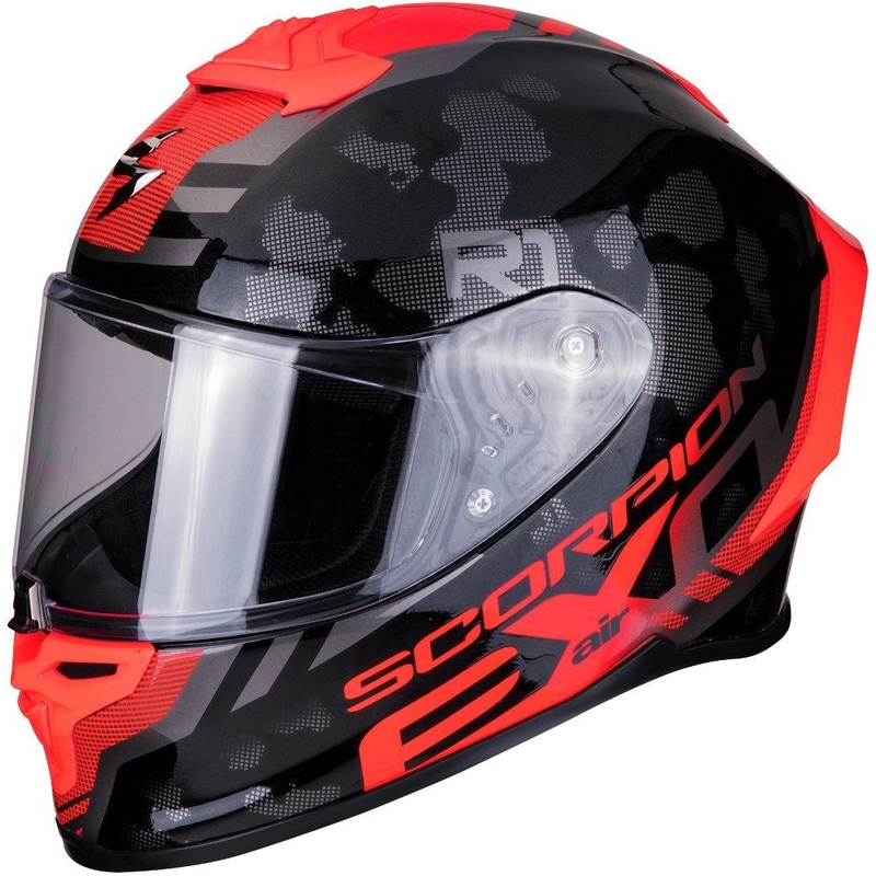Integrální přilba Scorpion EXO-R1 Air Ogi černo-červená