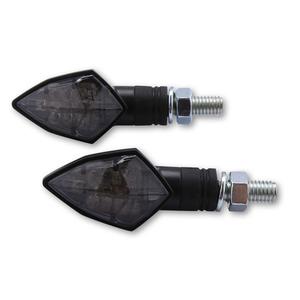 "Highsider Smart Rock" LED juodi motociklų mirksintys žibintai