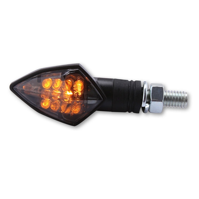 "Highsider Smart Rock" LED juodi motociklų mirksintys žibintai
