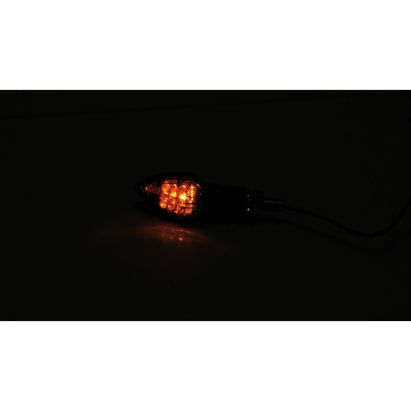 "Highsider Smart Rock" LED juodi motociklų mirksintys žibintai