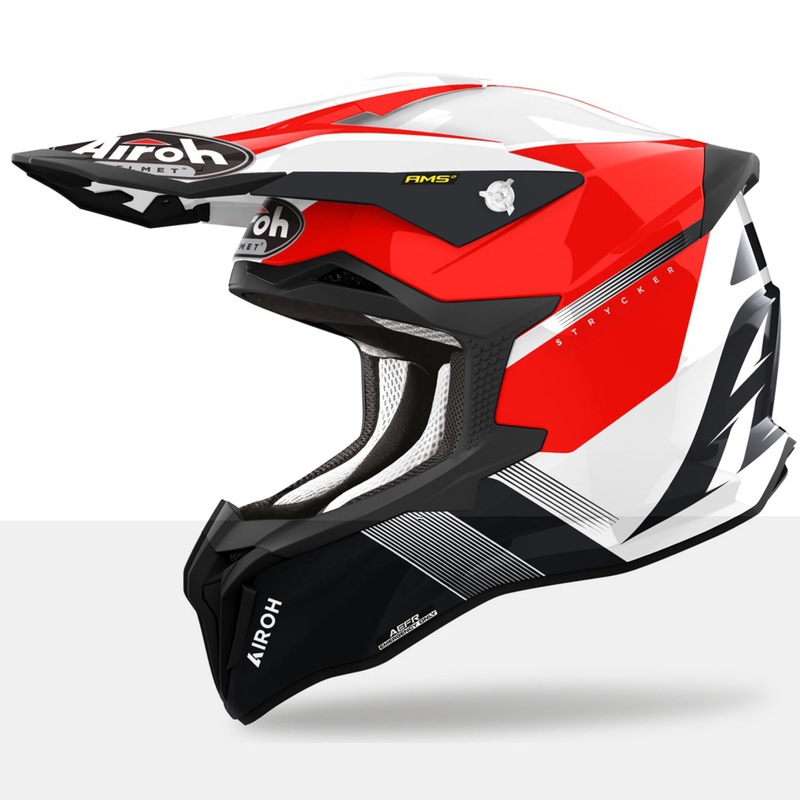 Motokroso šalmas "Airoh Strycker Blazer red" - II kokybė - II. kokybė