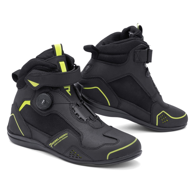 Motociklininko batai Rebelhorn Spark II black-fluo yellow - II klasė - II. kokybė