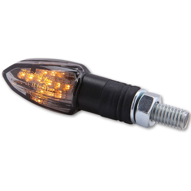 "Highsider Smart Lizzard" LED juodi motociklų mirksintys žibintai