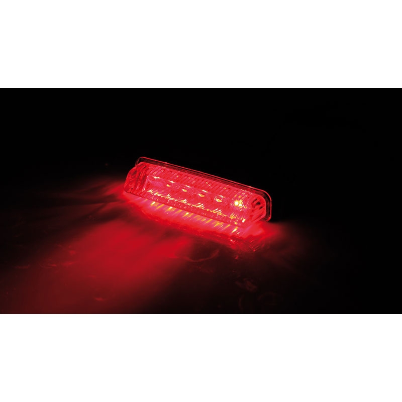"Highsider Smart Mini LED" juodos ir skaidrios spalvos galinis dviračio žibintas