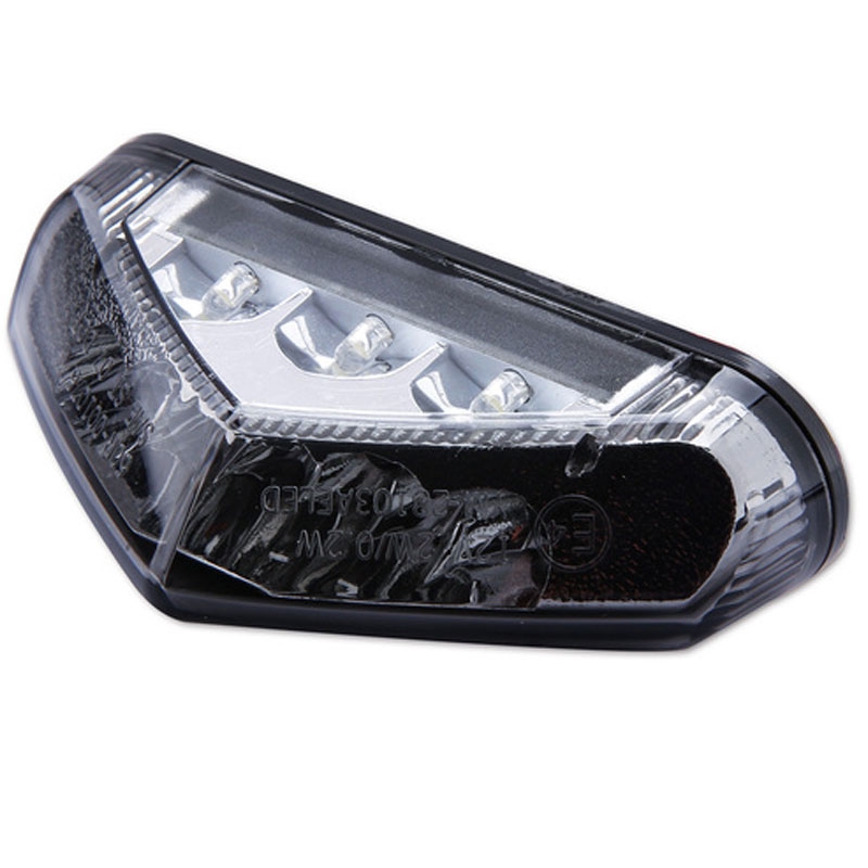 "Highsider Smart LED" juodas ir skaidrus galinis motociklo žibintas