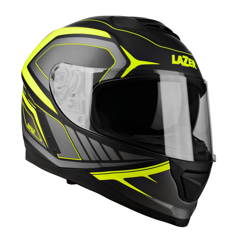 Integrální přilba na motorku Lazer Rafale Hexa černo-fluo žlutá výprodej