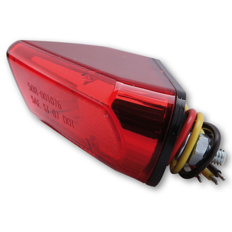 Galinis motociklo žibintas Highsider Smart LED raudonas