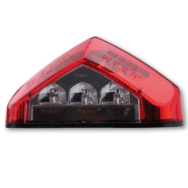 Galinis motociklo žibintas Highsider Smart LED raudonas
