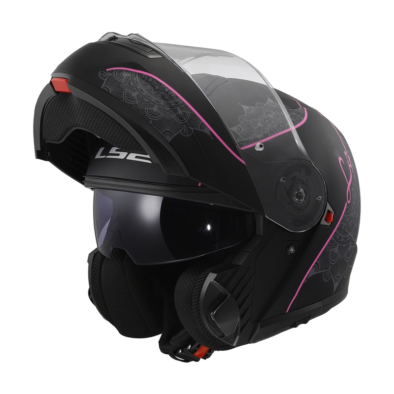 LS2 FF908 Strobe II Lux juoda ir rožinė