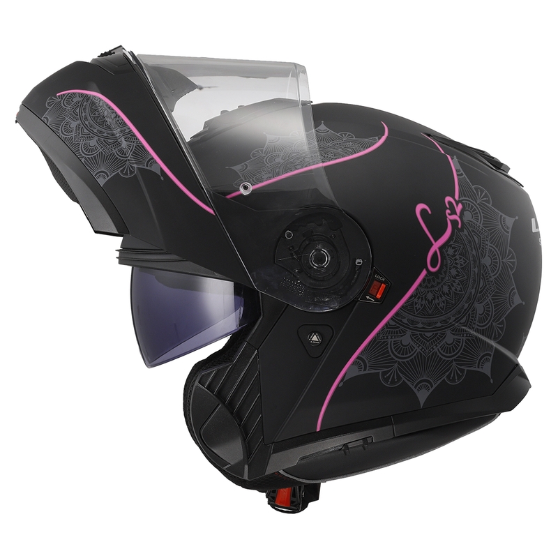 LS2 FF908 Strobe II Lux juoda ir rožinė