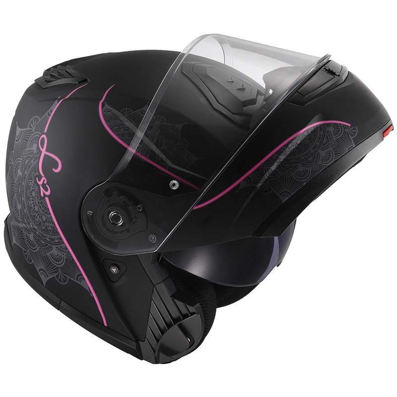 LS2 FF908 Strobe II Lux juoda ir rožinė