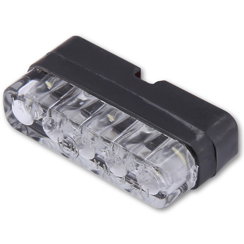 Numerio ženklo žibintas "Highsider Smart Mini LED" juodos ir skaidrios spalvos