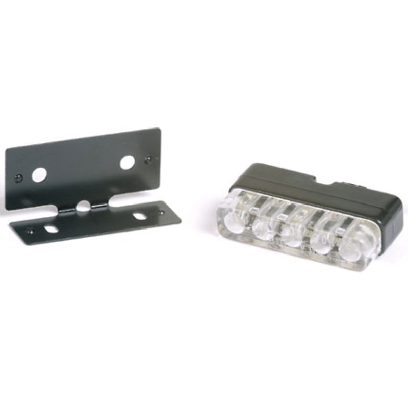 Numerio ženklo žibintas "Highsider Smart Mini LED" juodos ir skaidrios spalvos