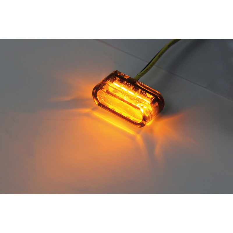 "Highsider" išmanusis modulis 1 LED dūmų pilkos spalvos motociklų posūkių signalai
