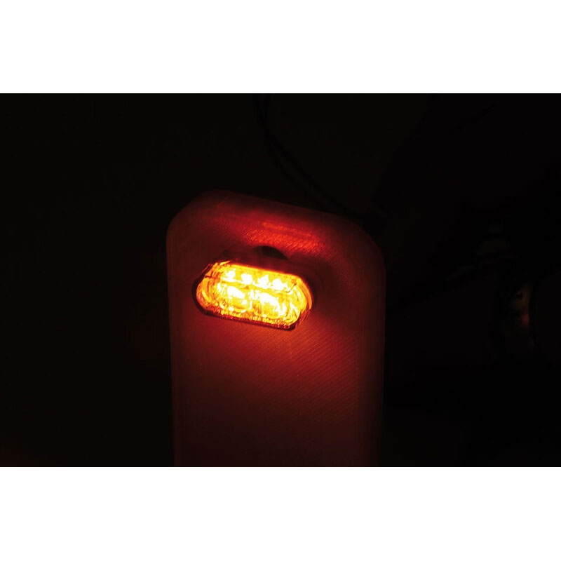 "Highsider" išmanusis modulis 1 Pro LED 3in1 dūmų pilkos spalvos motociklų posūkio signalai