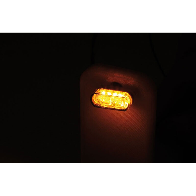 "Highsider" išmanusis modulis 1 Pro LED 3in1 dūmų pilkos spalvos motociklų posūkio signalai