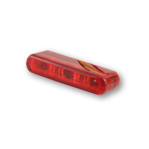 Galinis motociklo žibintas Highsider Smart Shorty 2 Pro raudonos spalvos