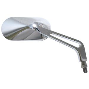 Galinio vaizdo veidrodėlis Highsider Smart Oval kairė/dešinė chromuotas