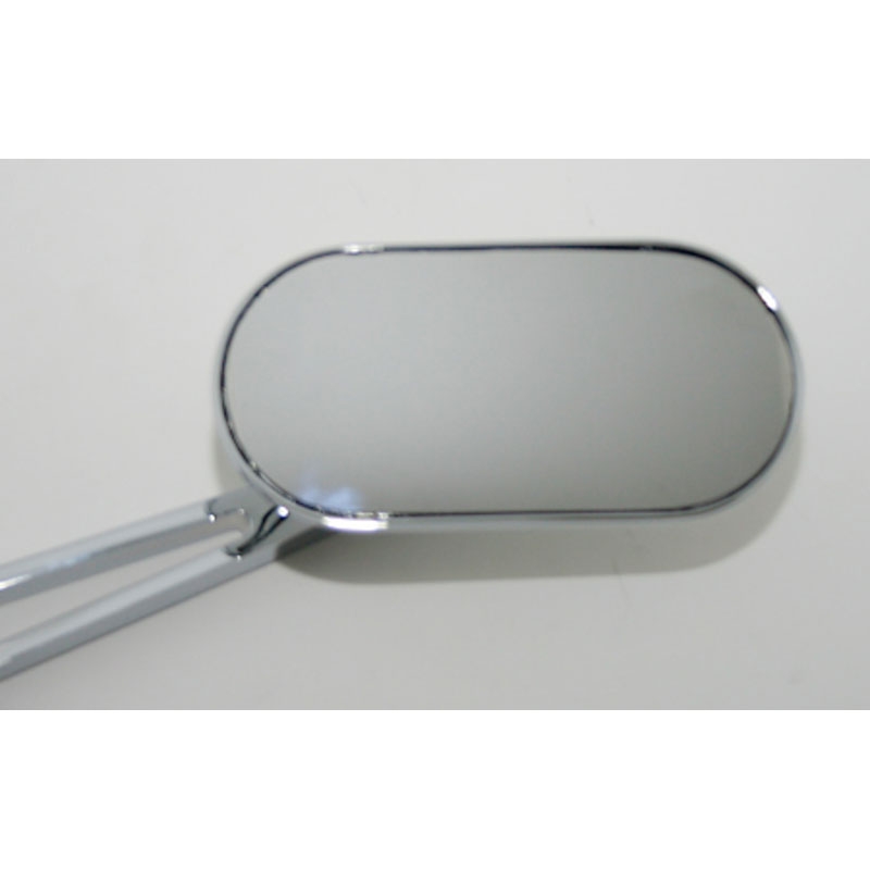 Galinio vaizdo veidrodėlis Highsider Smart Oval kairė/dešinė chromuotas