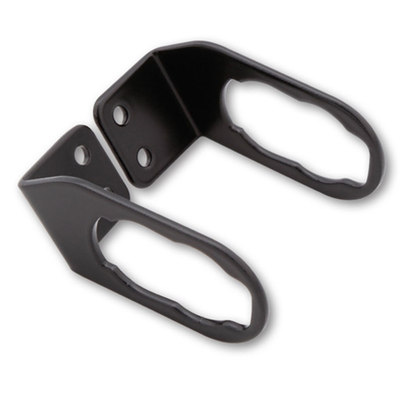 Originalių posūkių signalų laikiklis "Highsider Pro", skirtas "Kawasaki" valstybinio numerio ženklams, juodas